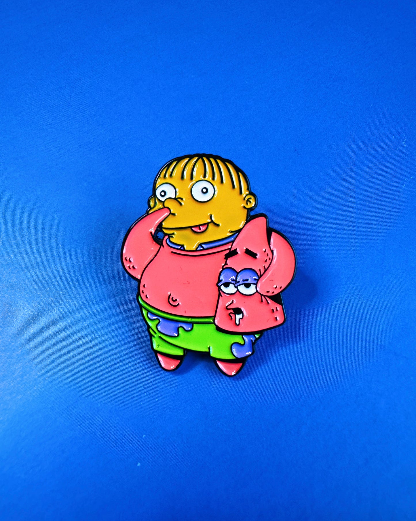 Patrick Unmasked enamel pin