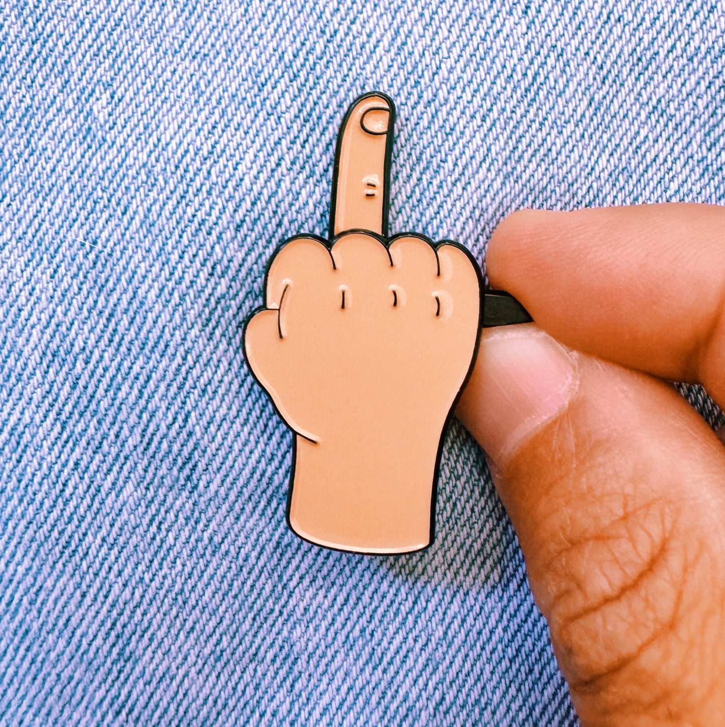 FU Enamel pin