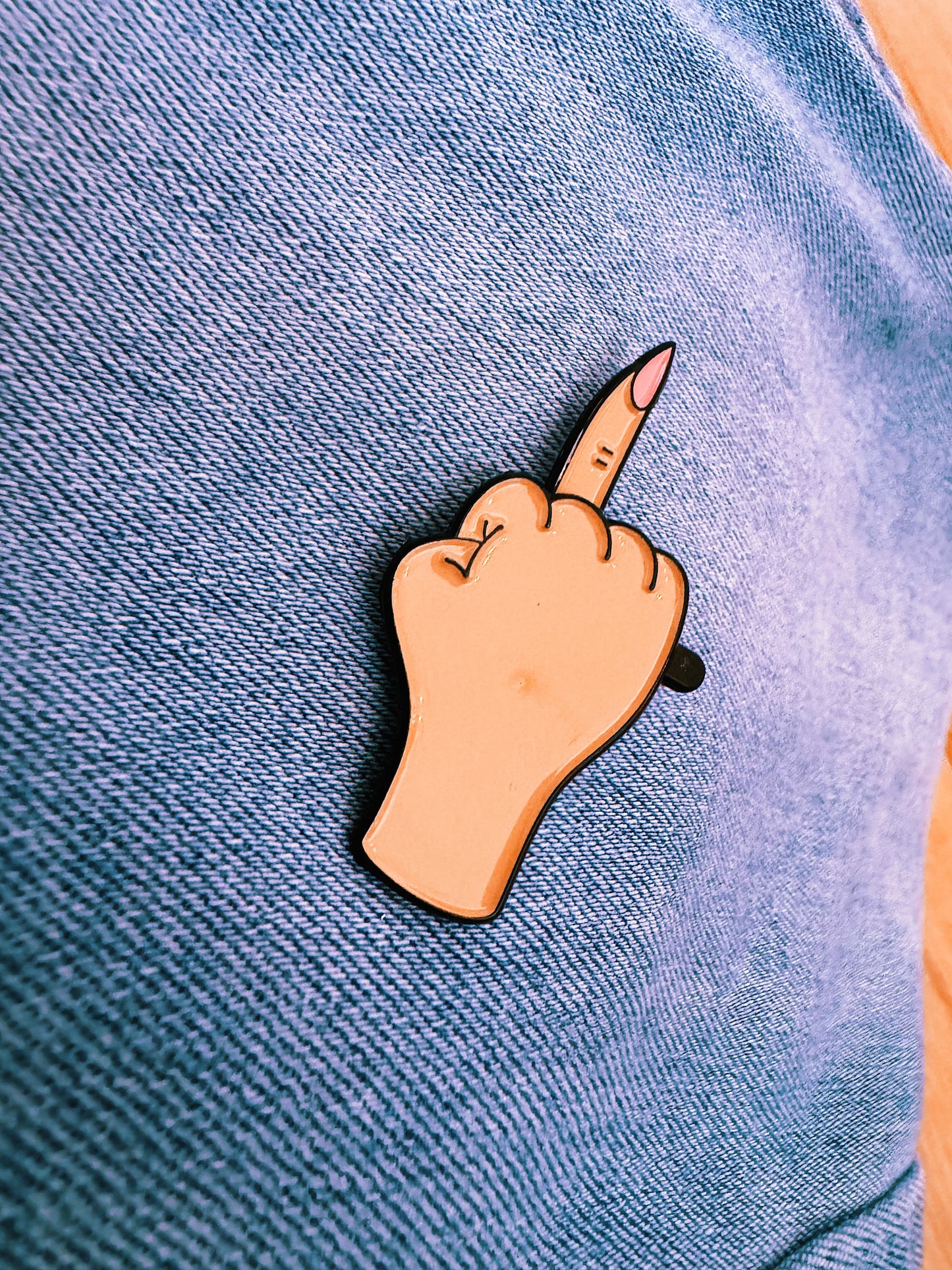 FU Enamel pin (Girl)