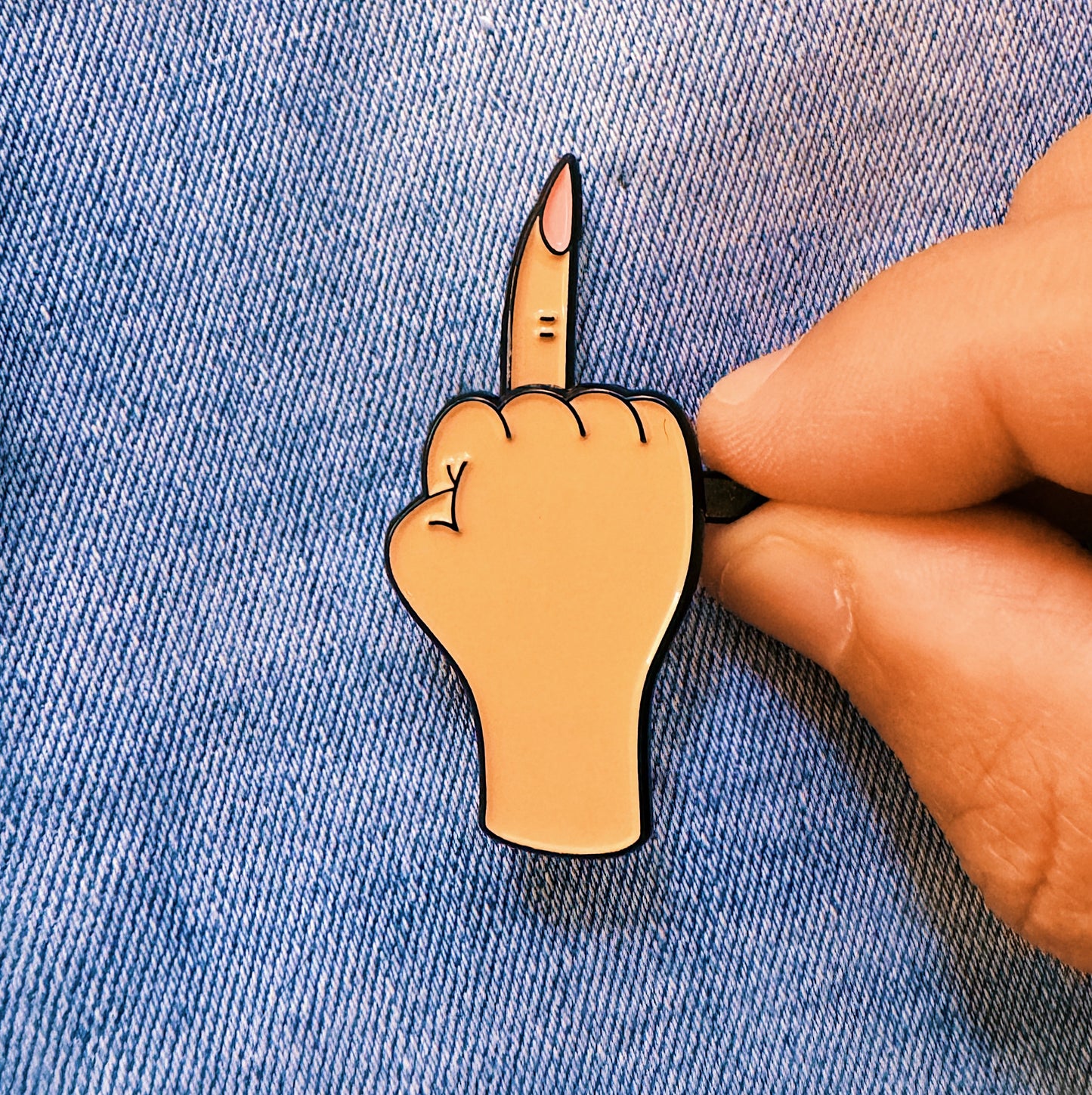 FU Enamel pin (Girl)