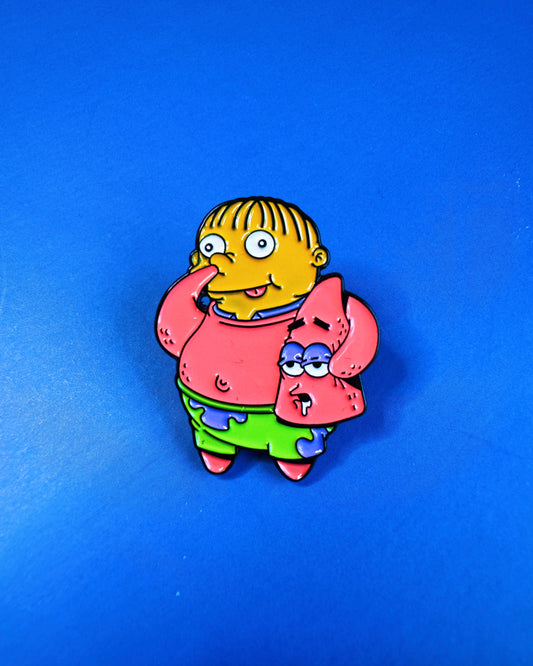 Patrick Unmasked enamel pin