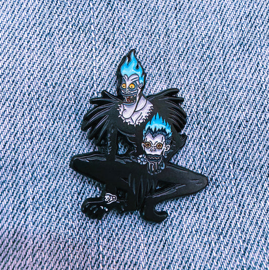 Ryuk unmasked enamel pin